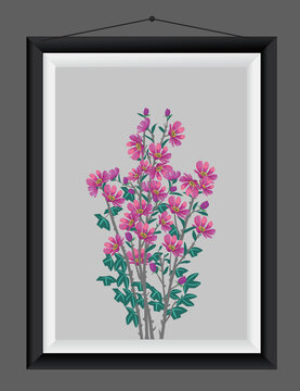 植物裝飾畫插畫