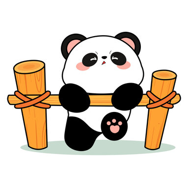 熊貓貼紙卡通