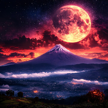藍(lán)月夜夢(mèng)幻唯美奇幻