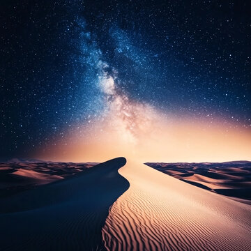 宇宙沙漠星空