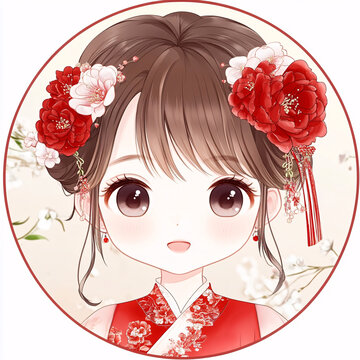 Q版女孩頭像