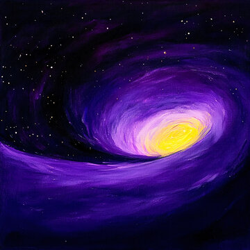 星空宇宙紫色星空
