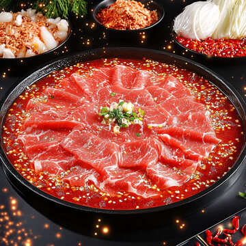 火鍋肥牛窗邊復(fù)古