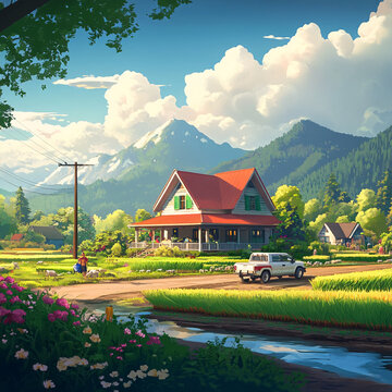 鄉(xiāng)村場景