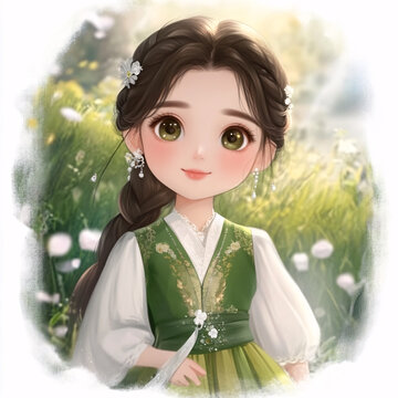 q版女孩