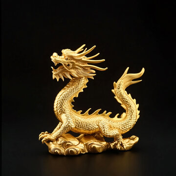 純金雕塑東方龍