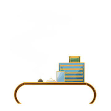 古風(fēng)國(guó)學(xué)桌茶幾國(guó)潮風(fēng)免扣元素
