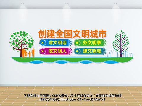 文明城市文化墻