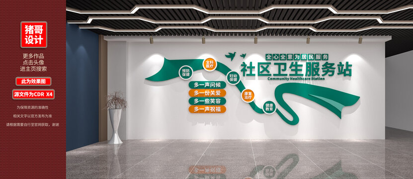 社區(qū)衛(wèi)生服務(wù)站醫(yī)院文化墻