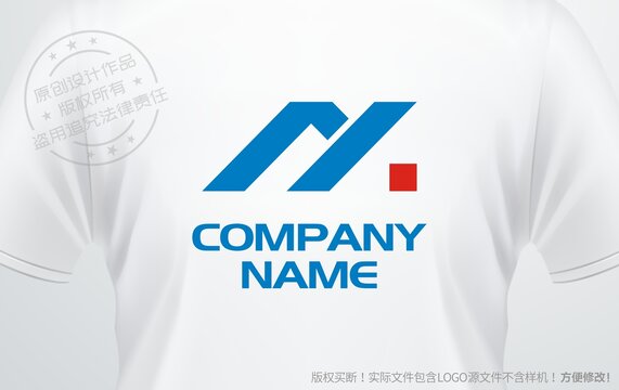 房屋logo字母M設(shè)計標志