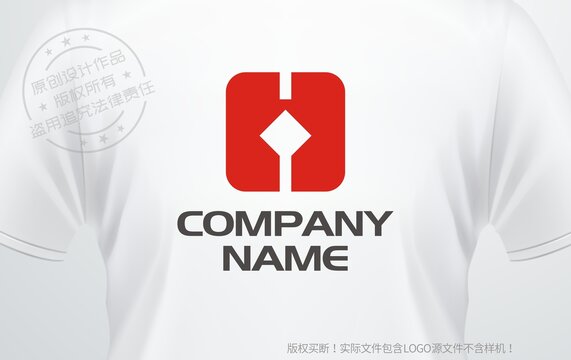 H字母logo金融公司標志設(shè)計