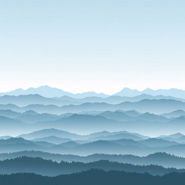 簡約山嶺