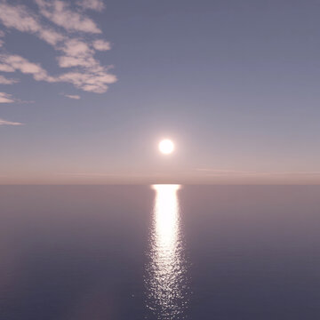 海平面日出