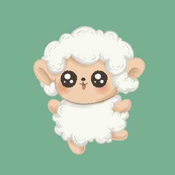 可愛(ài)卡通羊圖片