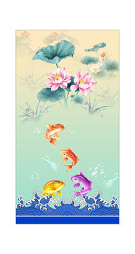 魚躍鴻福圖