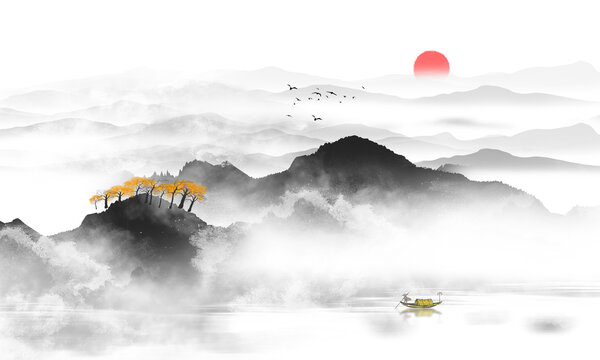 新中式水墨畫