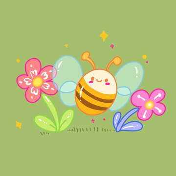 卡通小蜜蜂