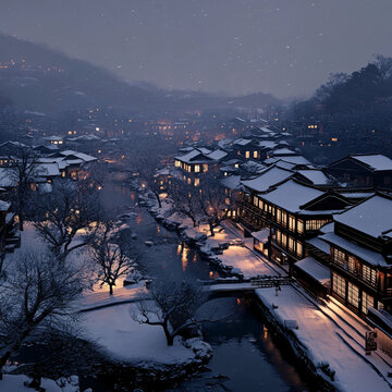 江南雪夜