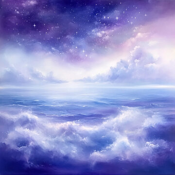 夢(mèng)幻紫色天空