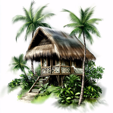 椰子樹小屋