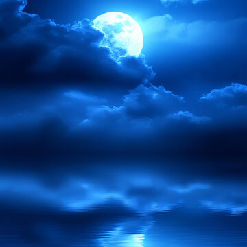 藍(lán)月夜夢(mèng)幻唯美奇幻