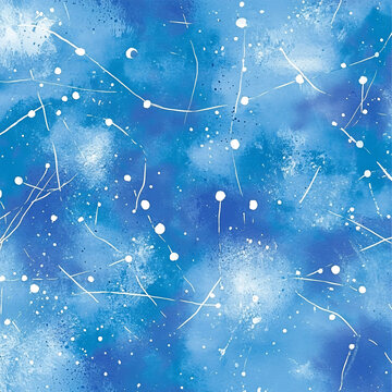 藍(lán)色星空印花