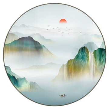 青綠山水圖