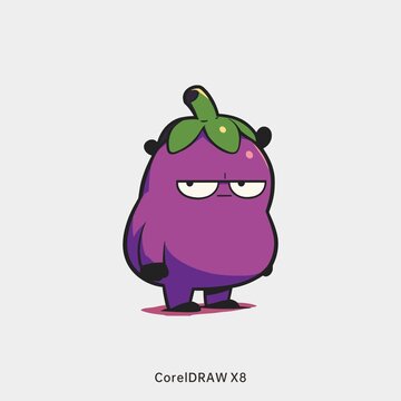 卡通茄子
