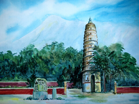 河南嵩岳寺塔