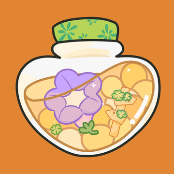 紫色牽牛花瓶子