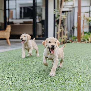 米黃色拉布拉多幼犬
