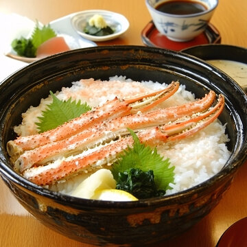 松葉蟹釜飯