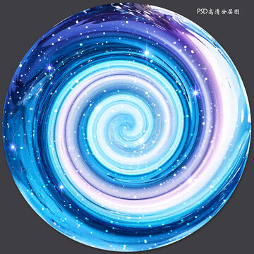 圓形星空裝飾畫