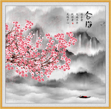 原創(chuàng)梅花裝飾畫