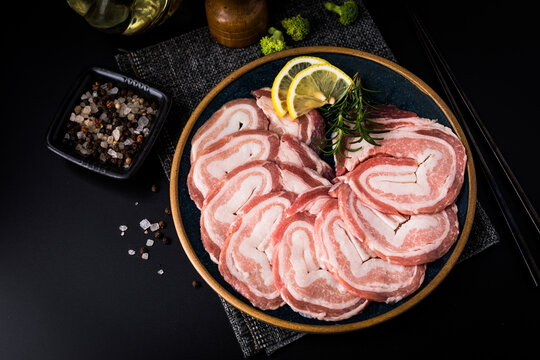 黑豬五花肉片
