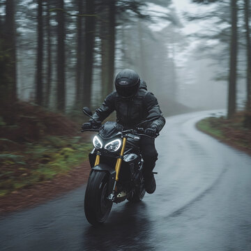 雨天摩托車