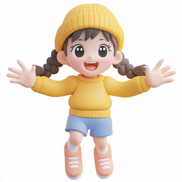 男孩女孩人物模型