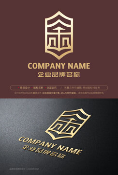 金標(biāo)志金字金鋪logo