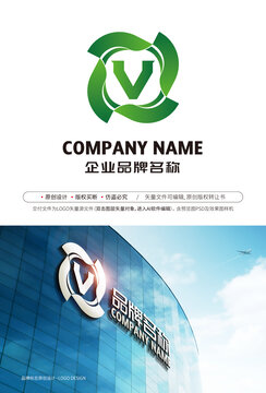 科技環(huán)保公司V標(biāo)志