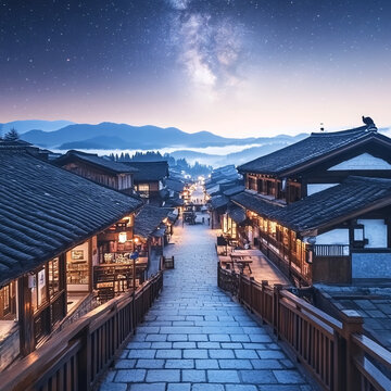 拈花小鎮(zhèn)夜景