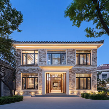 新中式別墅自建房建筑