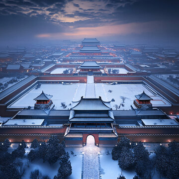 雪中宮闕