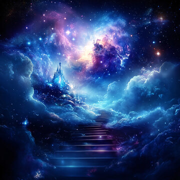夢幻星空場景