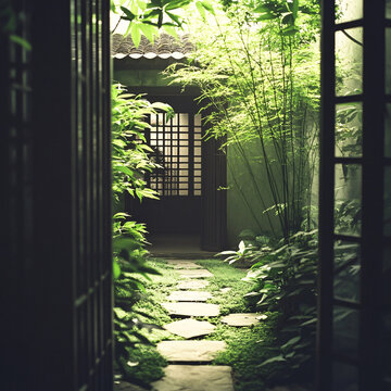 江南意境美景庭院