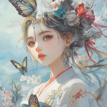 古風美女頭像封面