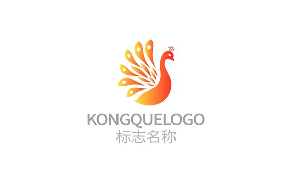 孔雀logo設(shè)計