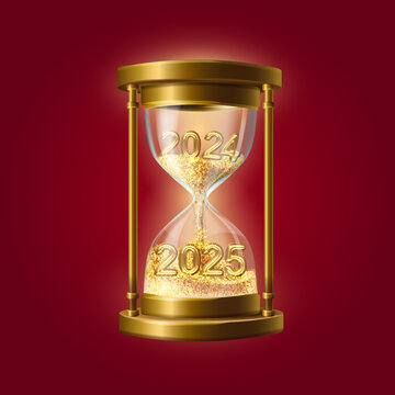 新年沙漏2025年倒計時元旦