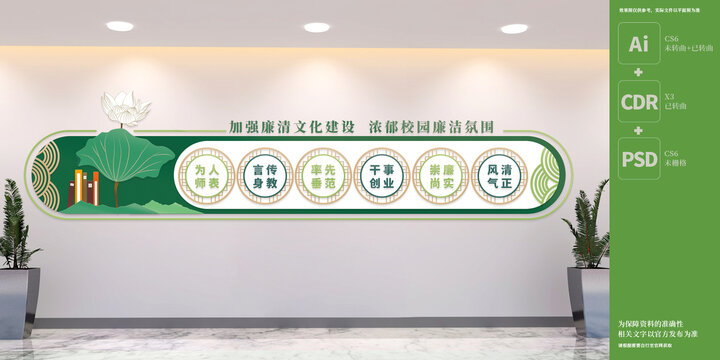 廉潔校園建設(shè)文化墻