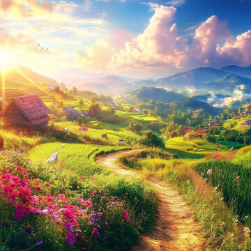 夢幻田園風(fēng)景
