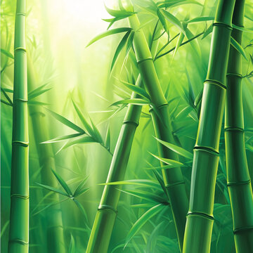 竹子裝飾畫(huà)竹林背景墻